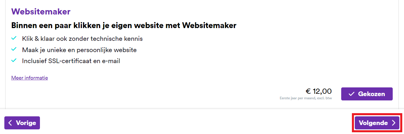 Pakket wijzigen - Websitemaker - Volgende.png