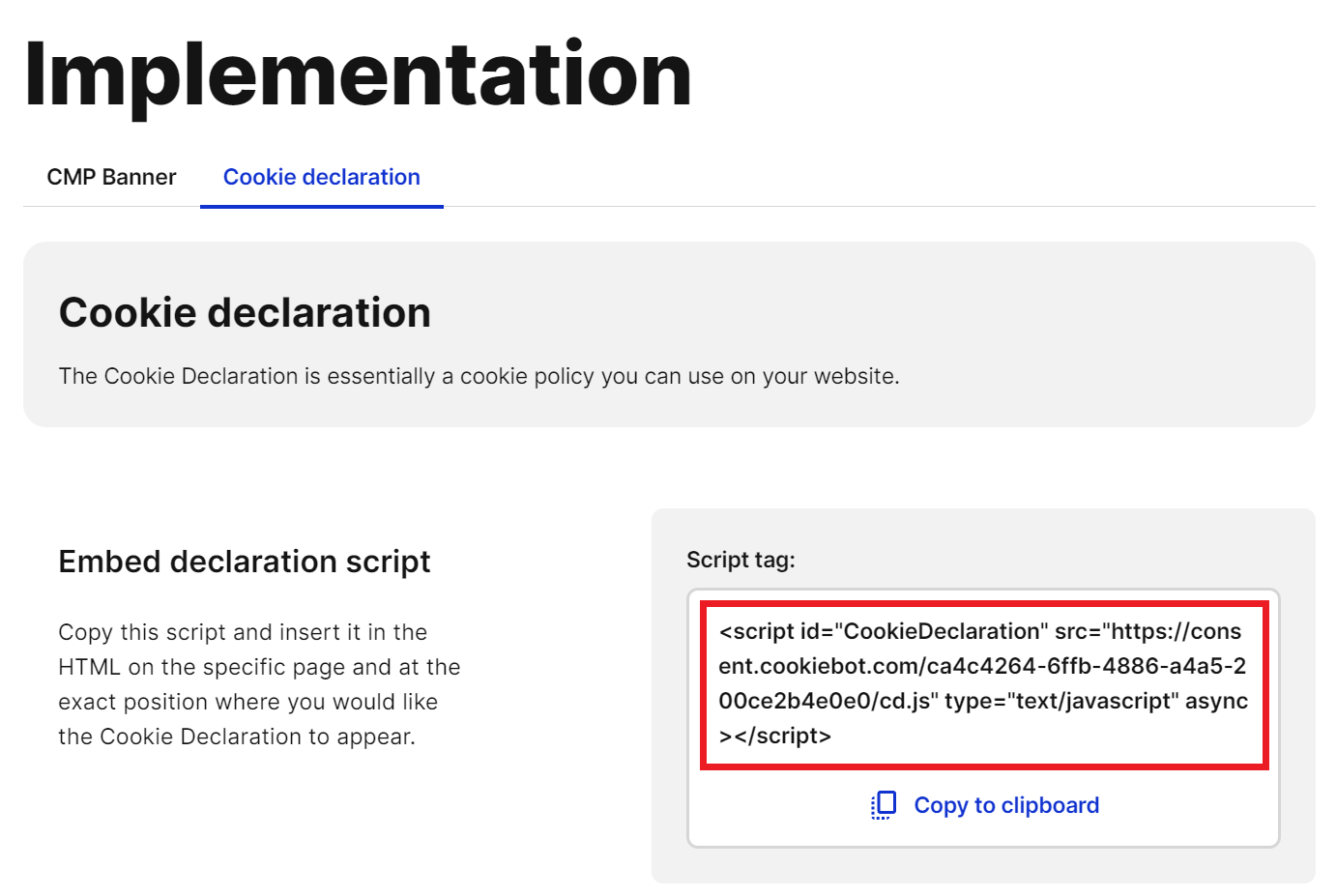 Cookiebot - Implementation - Cookie declaration - Code.png