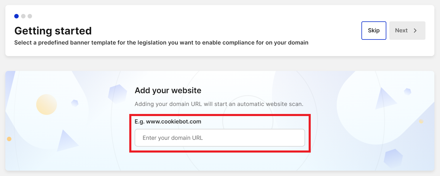 Cookiebot - Getting started - Domeinnaam invullen.png