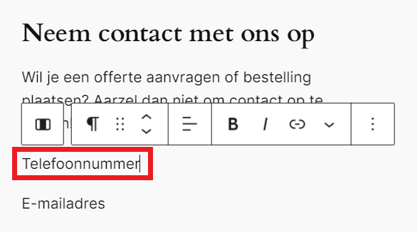 WordPress - Telefoonnummer invullen.png