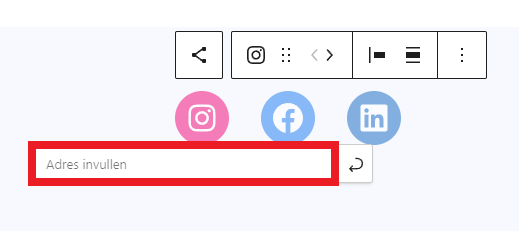 WordPress - Blok social media - Links invullen.png