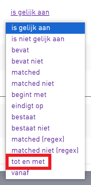 Out of Office - Nieuwe voorwaarde - is gelijk aan - tot en met.png