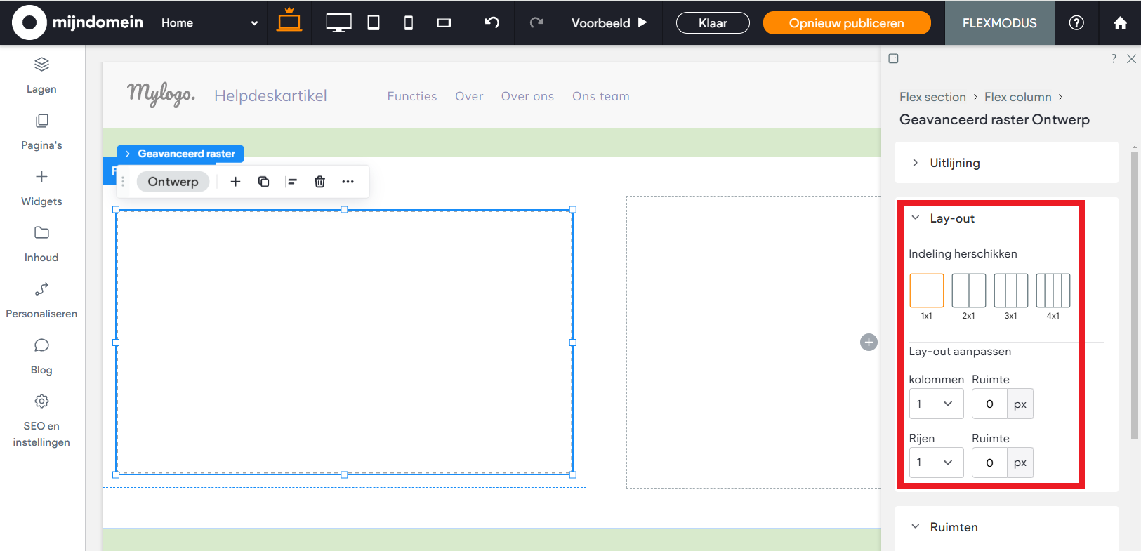 Websitemaker - Flexmodus - Geavanceerd raster - Lay-out.png