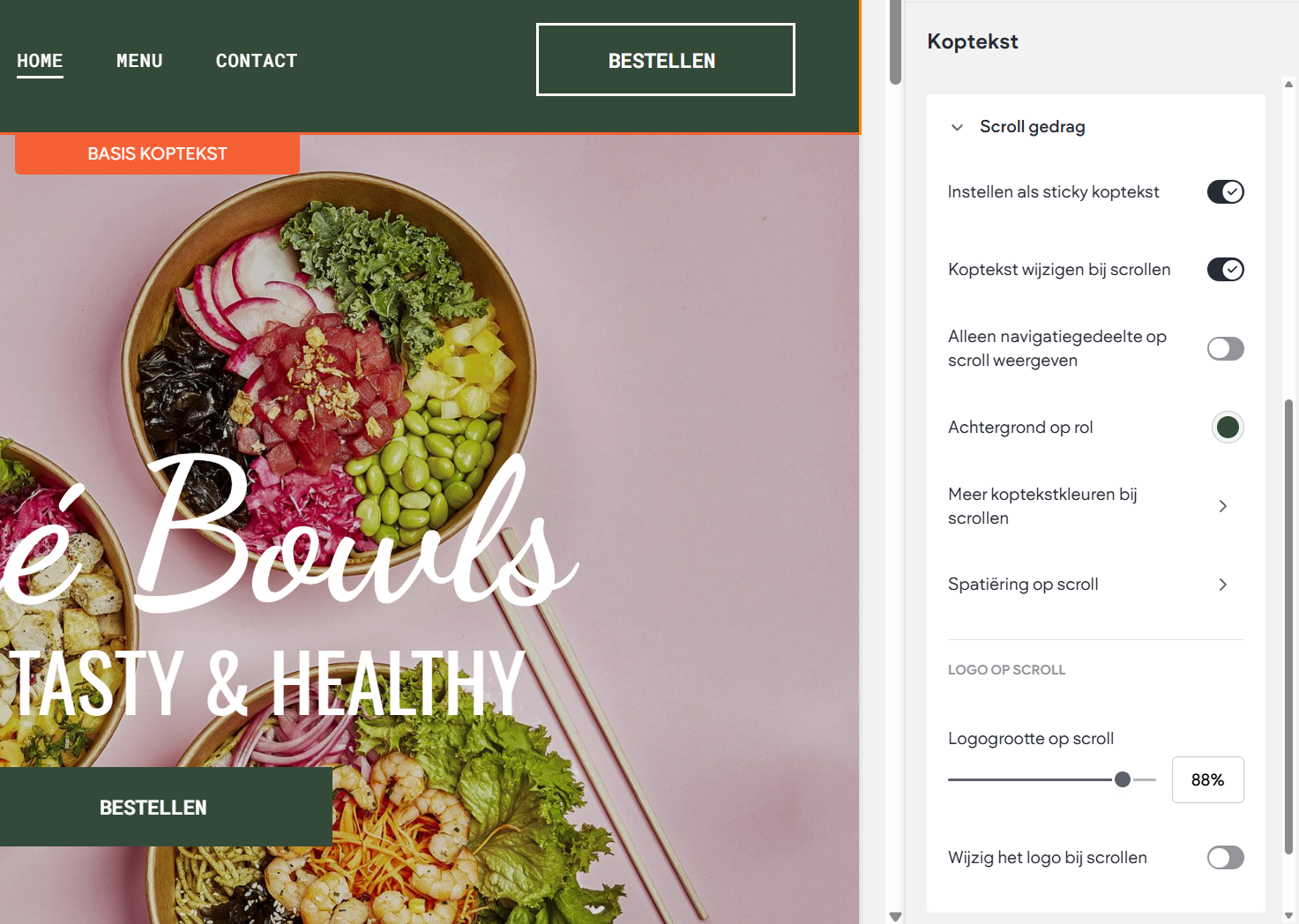 Websitemaker - Koptekst - Ontwerppaneel - Scroll gedrag instellingen 2.png