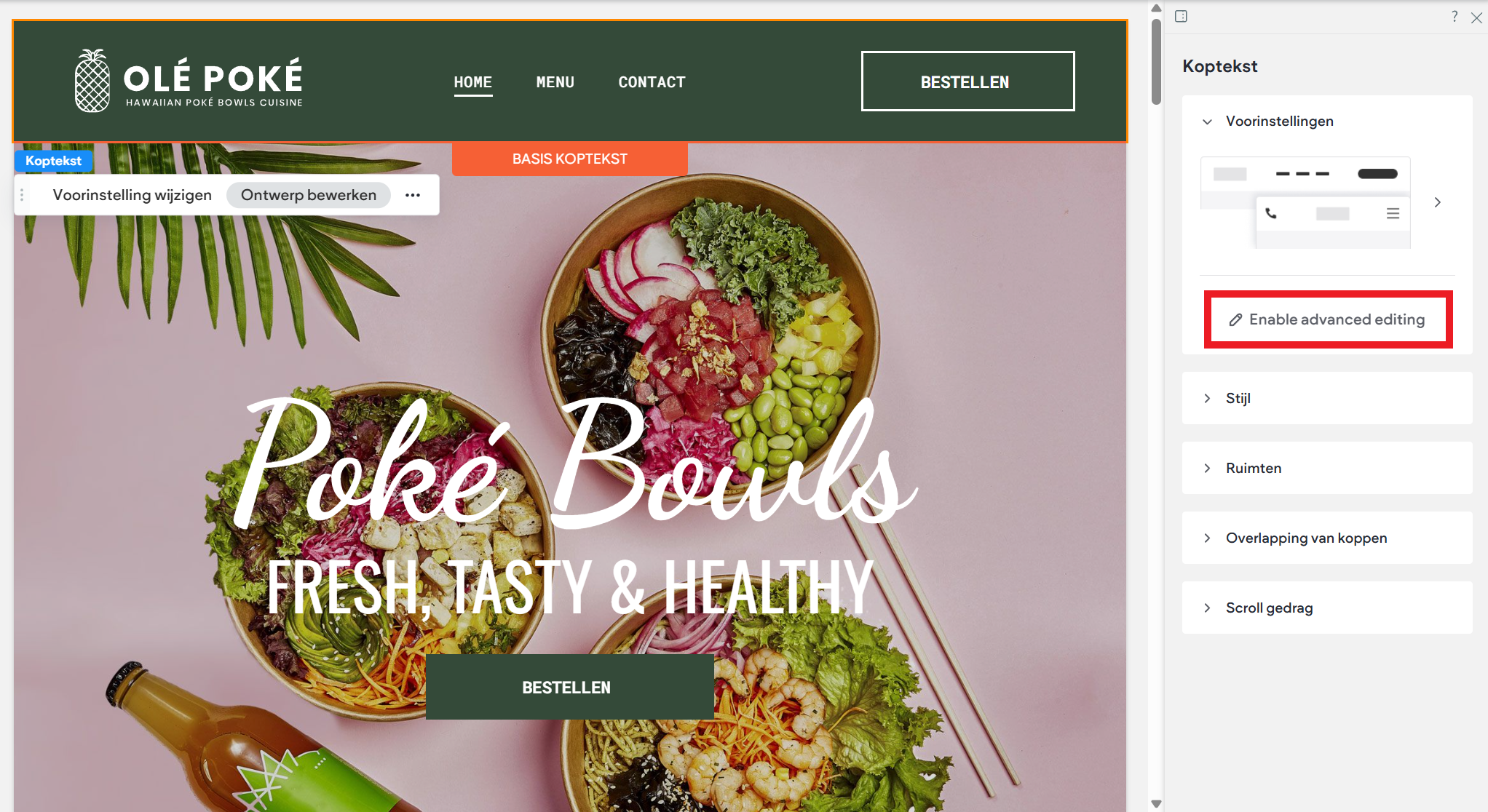 Websitemaker - Koptekst ontwerppaneel - Advanced editing.png