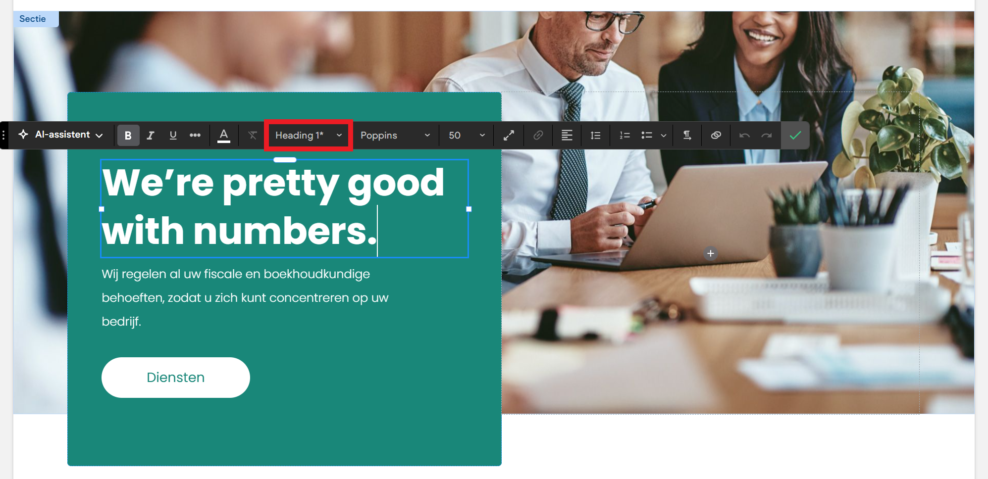 SEO - Inhoudoptimalisatie - H1-tekstveld.png